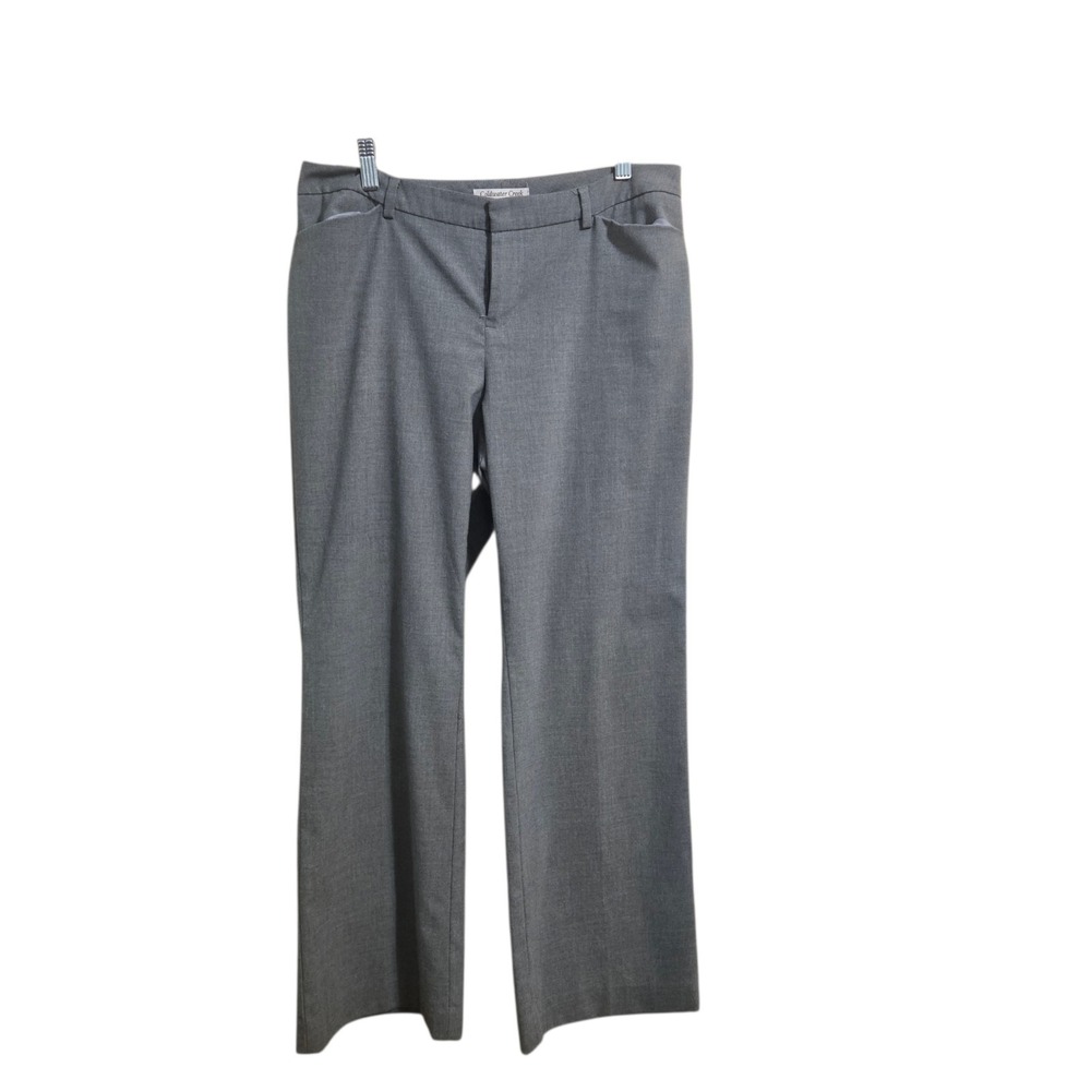 Coldwater Creek Women's Petite Dress Pants Size 8P Grey Natural Fit